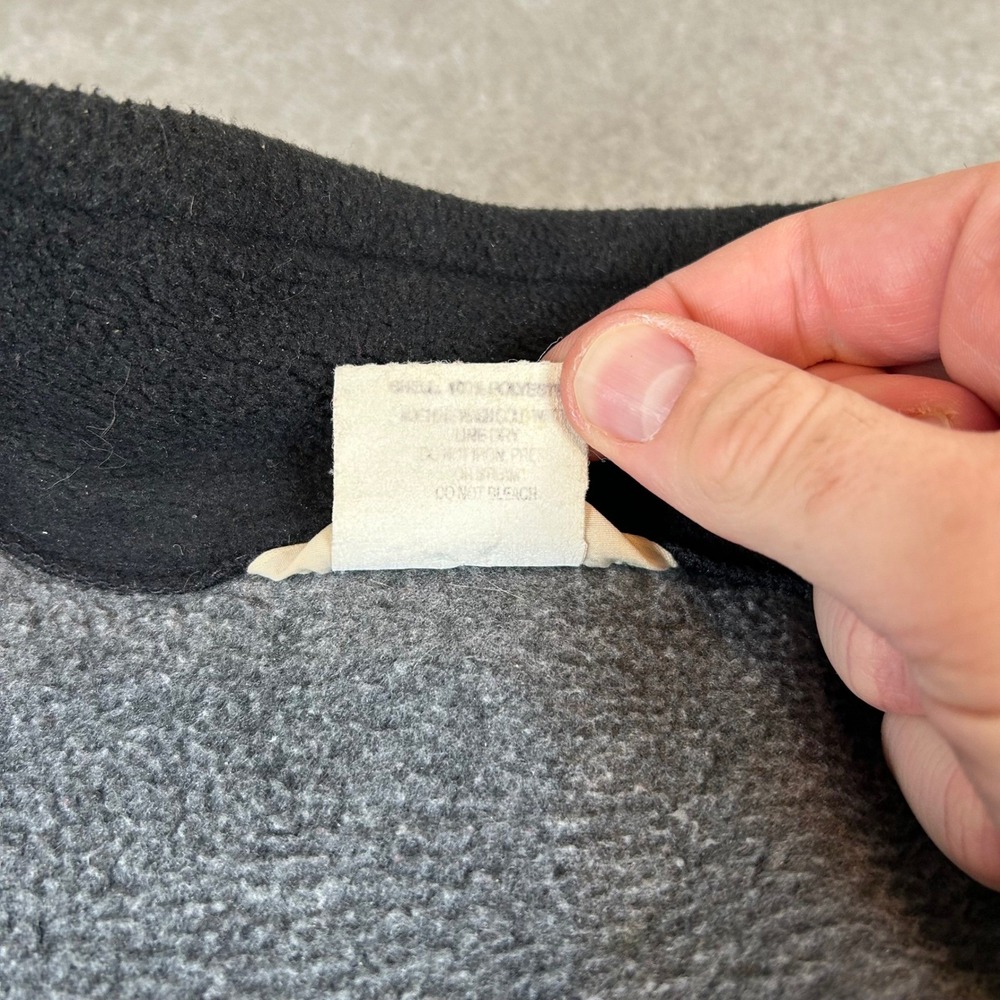 Vintage 90s REI Fleece Vest Men's Large Gray Full Zip Made in USA 38110200 CHA - Picture 7 of 14